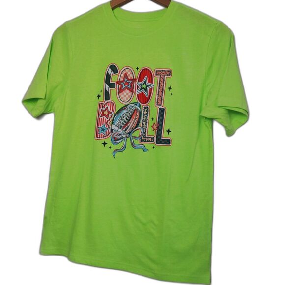 Wonder Nation Unisex Teens Football Neon Green Pullover Shirt XXL NWOT - Picture 3 of 14